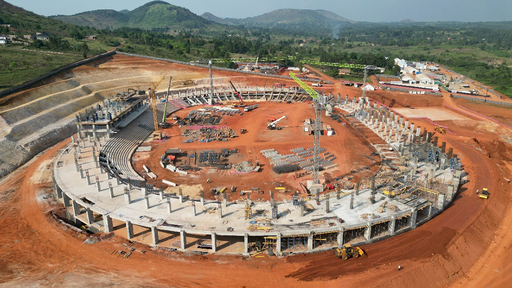 Stadium in construction